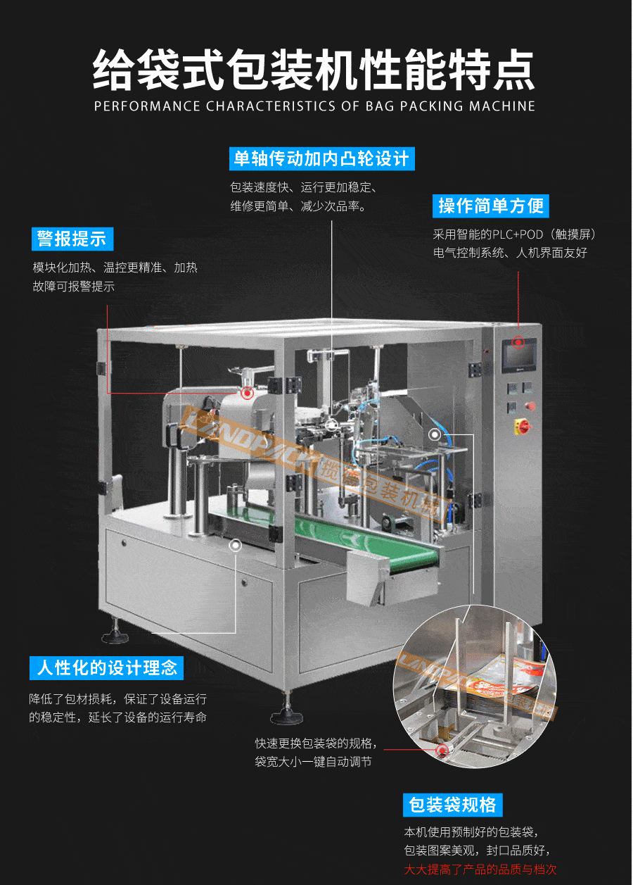 顆粒給袋式包裝機特點